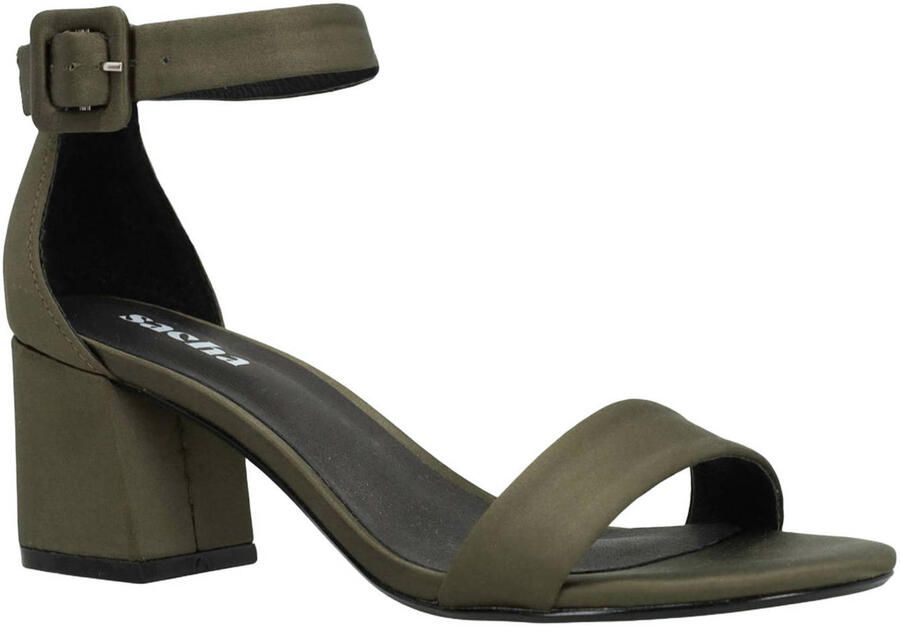 Sacha Dames Groene sandalen met hak