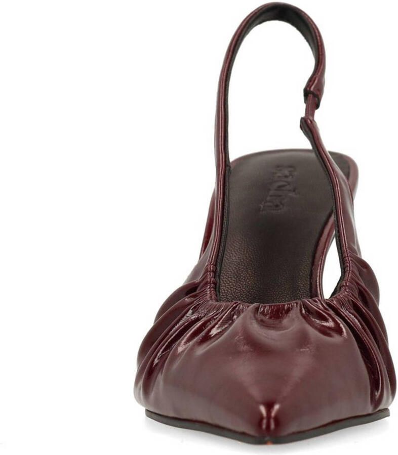 Sacha Dames Burgundy slingback pump met rimpel effect - Foto 2
