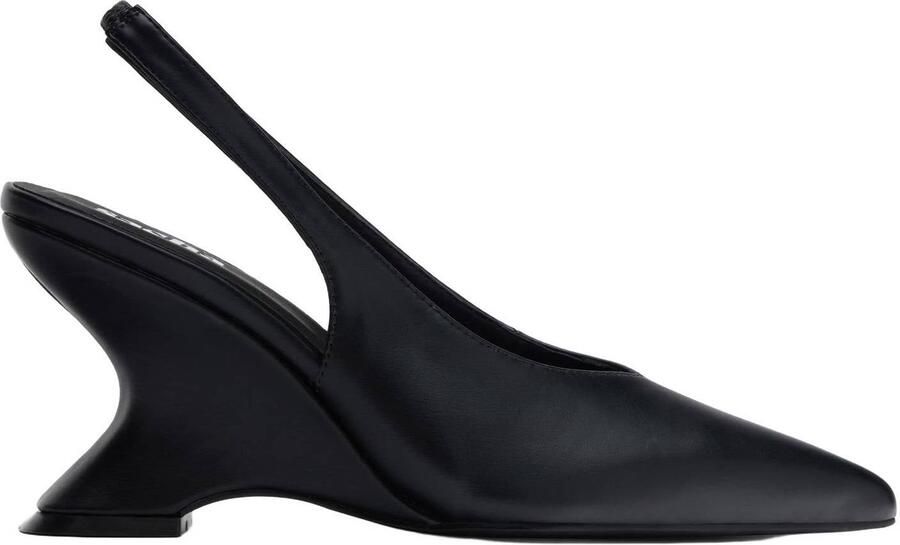 Sacha slingback pumps met sleehak zwart