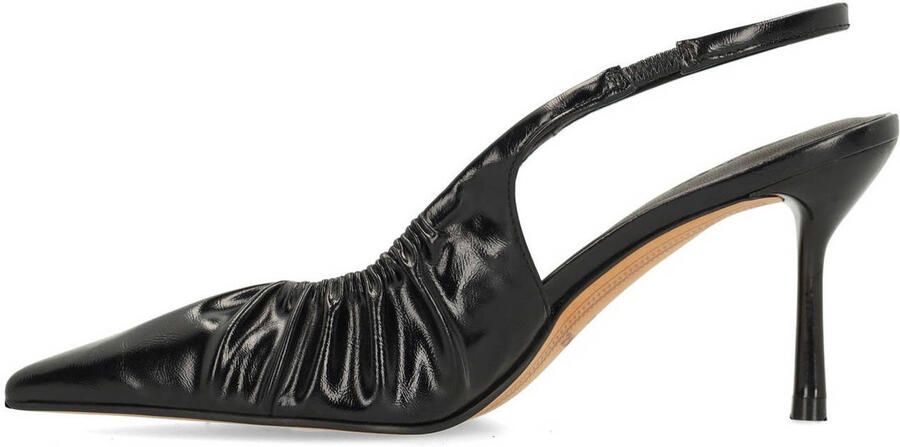 Sacha Dames Burgundy slingback pumps met rimpel effect - Foto 2