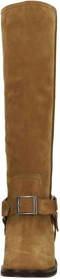 Sacha suède bikerboots met blokhak cognac - Foto 3