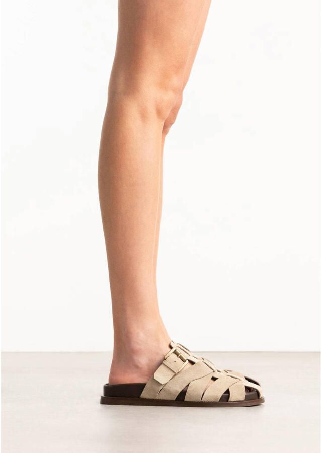 Sacha Dames Beige suède slippers - Foto 2