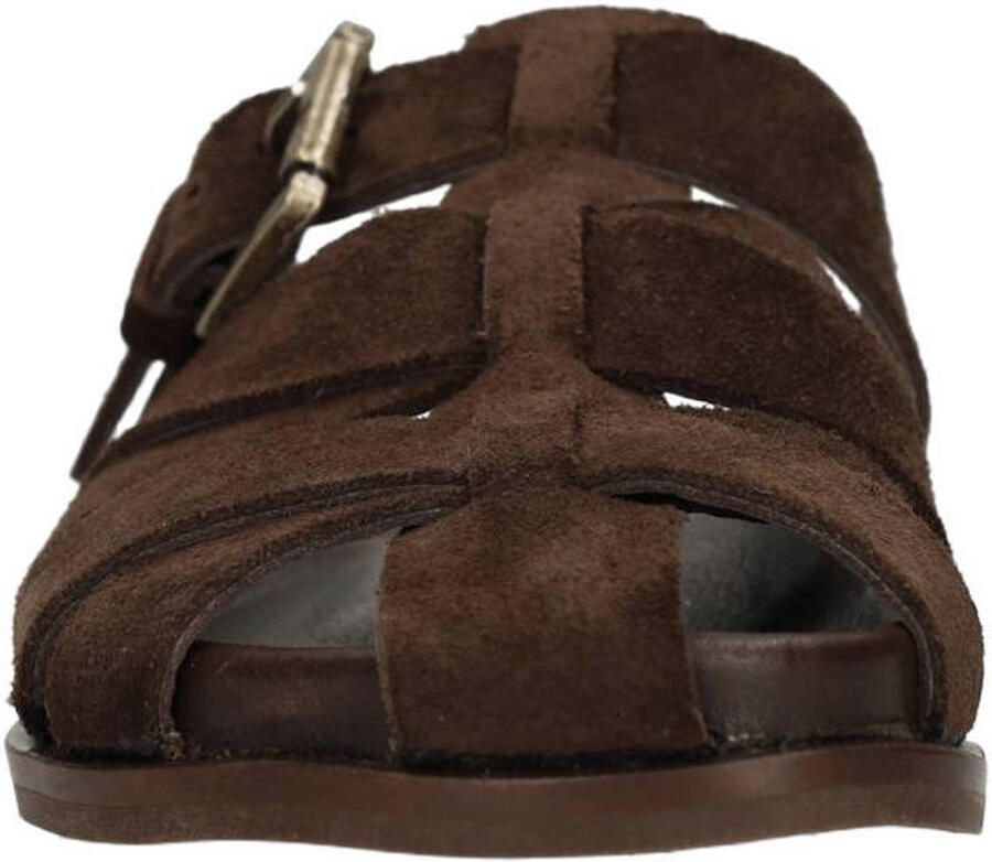 Sacha Dames Bruine suède slippers - Foto 3