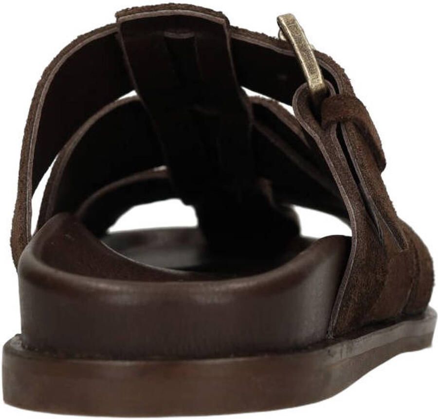Sacha Dames Bruine suède slippers - Foto 2