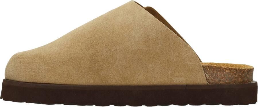 Sacha Dames Taupe suède clogs met gesp - Foto 3