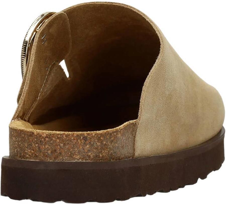Sacha Dames Taupe suède clogs met gesp - Foto 2