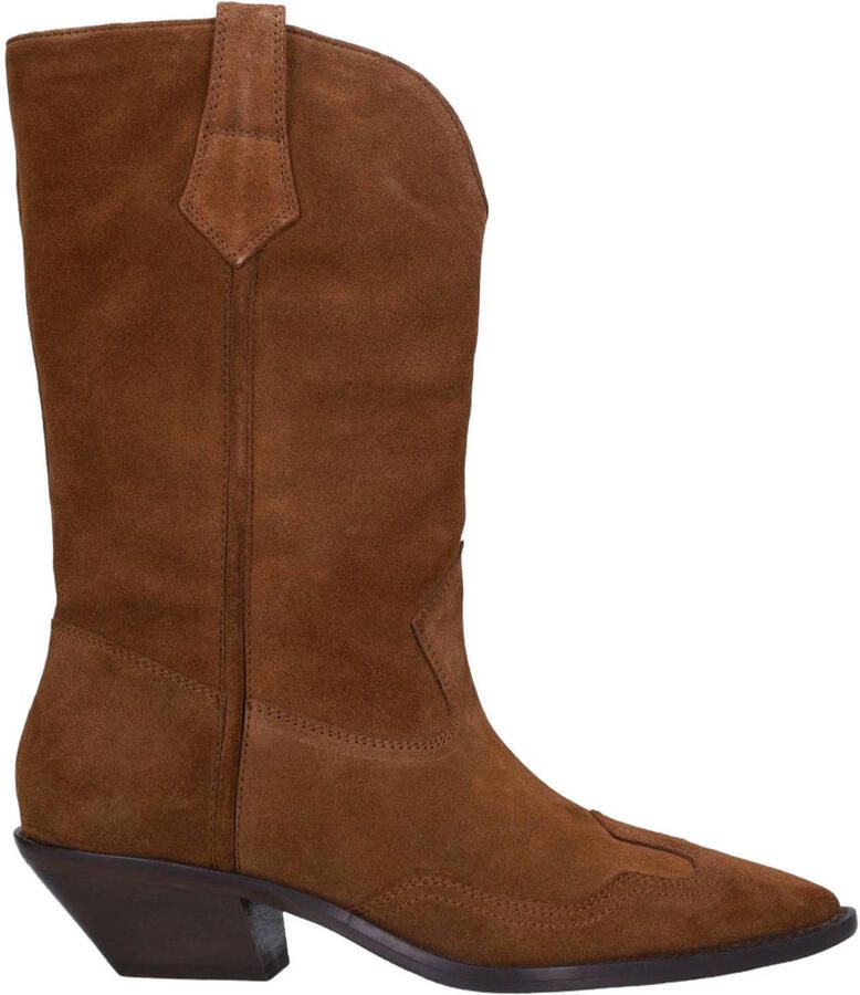 Sacha Dames Cognac suède cowboylaarzen