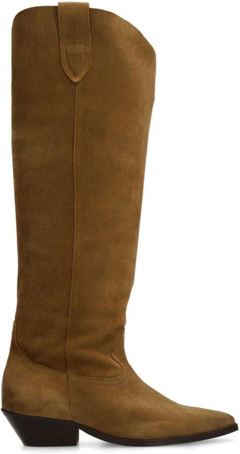 Sacha Dames Cognac suède cowboylaarzen