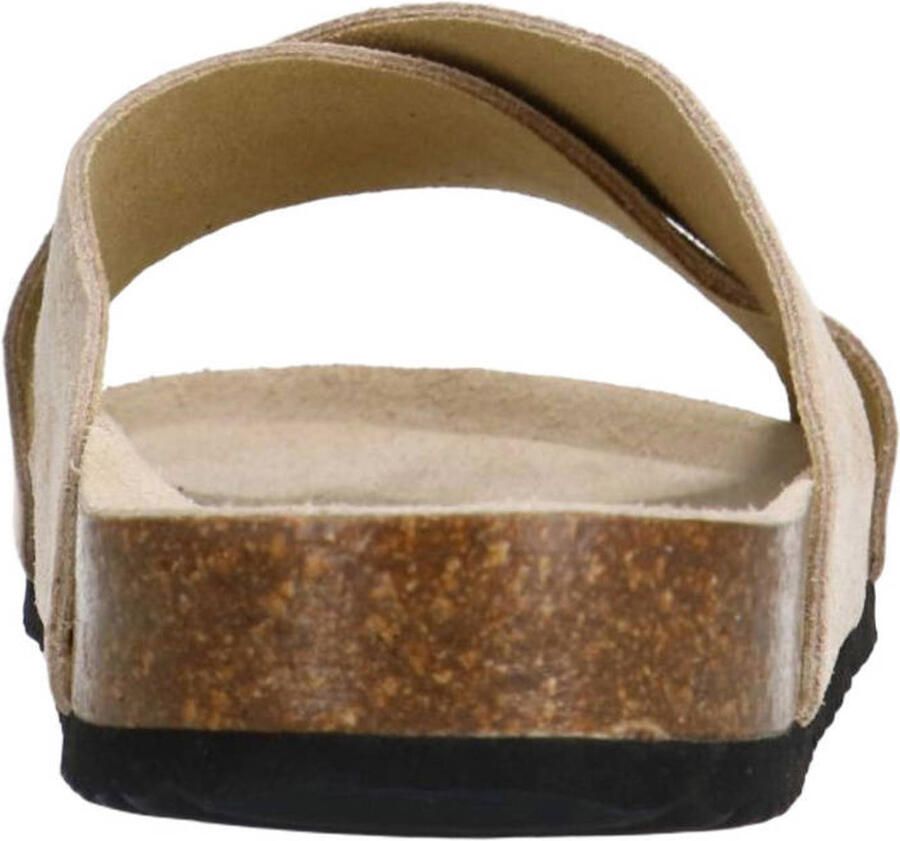 Sacha Dames Beige suède slippers