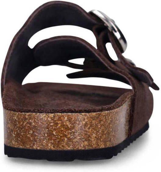 Sacha Dames Bruine suède slippers - Foto 3