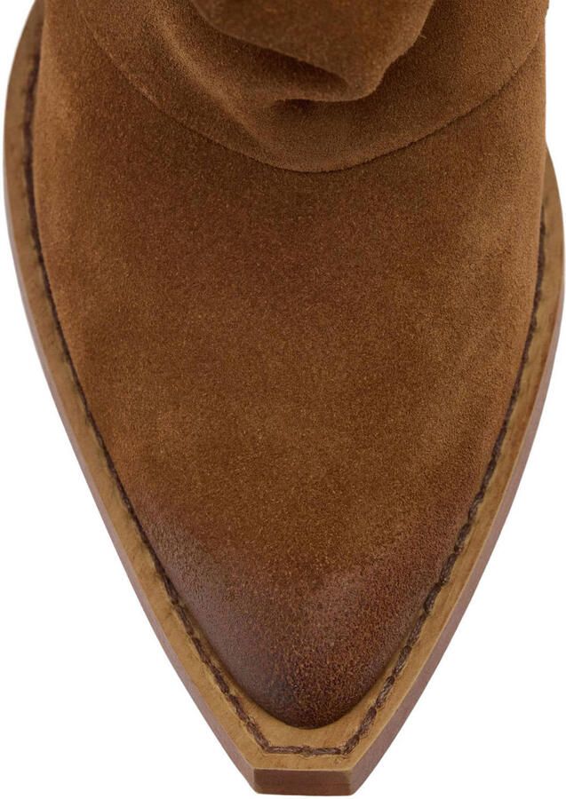 Sacha Dames Cognac suède slouchy laarzen