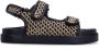 Sacha Dames Zwart met beige sandalen - Thumbnail 1