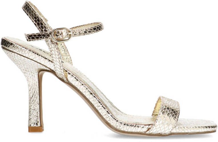 Sacha Dames Gouden sandalen met hak