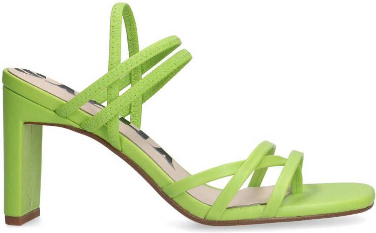Sacha Dames Groene hak sandalen met bandjes