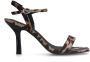 Sacha sandalettes met panterprint beige donkerbruin - Thumbnail 1