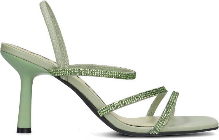 Sacha sandalettes met strass groen