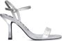 Sacha Dames Zilveren metallic sandalen met hak - Thumbnail 1