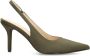 Sacha satijnen slingback pumps kaki - Thumbnail 3