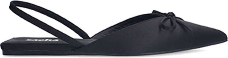 Sacha Dames Zwarte slingbacks met strikje