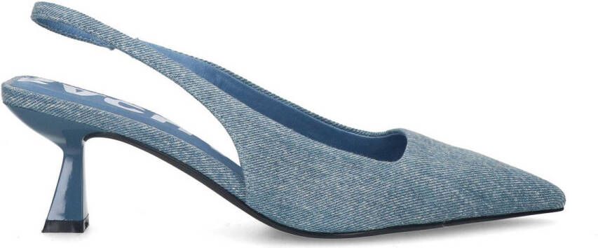 Sacha Dames Denim slingback pumps