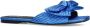Sacha Dames Blauwe slippers met strik - Thumbnail 1
