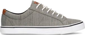 Sacha Heren Grijze canvas veterschoenen