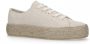 Sacha Dames Beige glitter sneakers met touwzool - Thumbnail 1