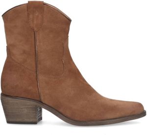 Sacha Dames Cognac su�de lage cowboylaarzen