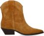 Sacha Dames Taupe suède western enkellaarsjes - Thumbnail 1