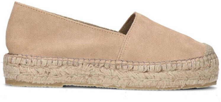 Sacha Dames Beige suède espadrilles