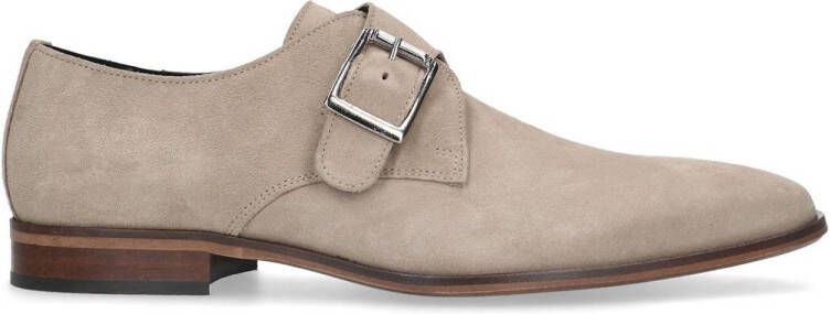 Sacha suède gespschoenen beige