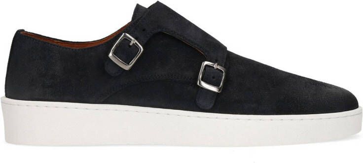 Sacha Heren Donkerblauwe suède monk sneakers