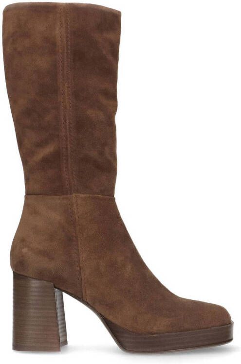 Sacha Dames Cognac su de laarzen met blokhak Schoenen