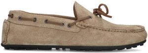 Sacha Heren Beige suède mocassin loafers met touw detail
