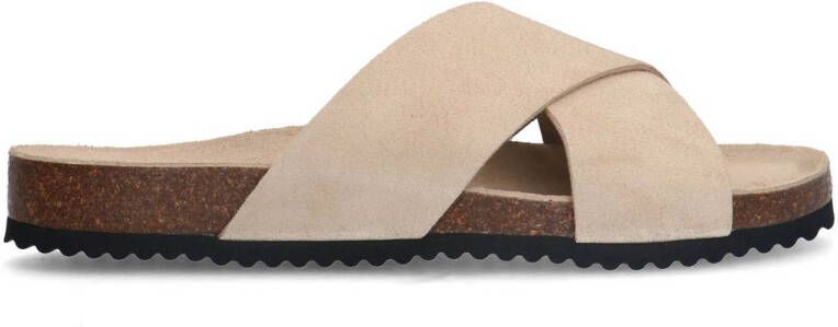 Sacha suède slippers beige