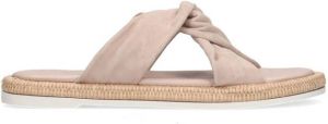 Sacha Dames Beige suède muiltjes