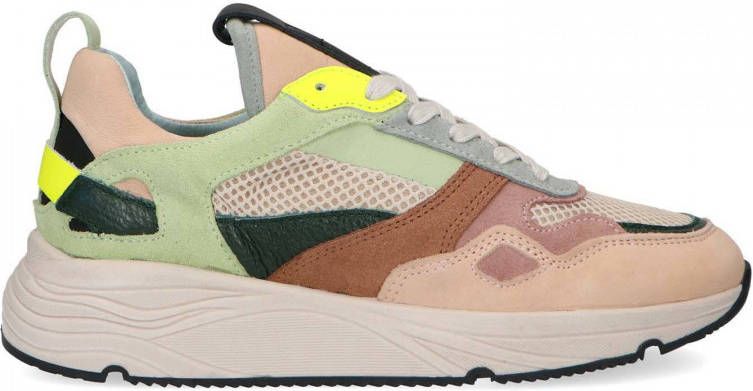 Sacha Dames Beige dad sneakers met multicolor details