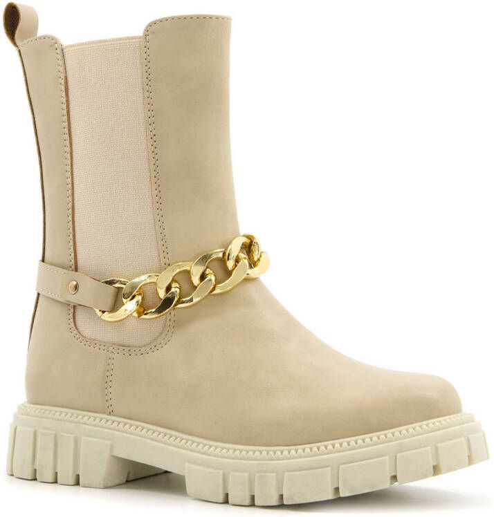 BLUE BOX meisjes chelsea boots Beige Maat Uitneembare zool38