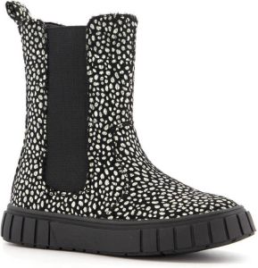 BLUE BOX meisjes chelsea boots met stippen Zwart Uitneembare zool