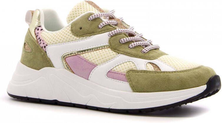 Scapino Blue Box sneakers groen multi - Schoenen.nl