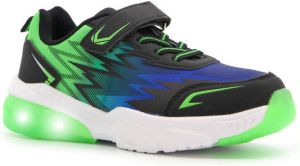 Scapino Blue Box sneakers met lichtjes blauw groen
