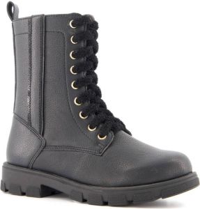 BLUE BOX meisjes veterboots Zwart Uitneembare zool