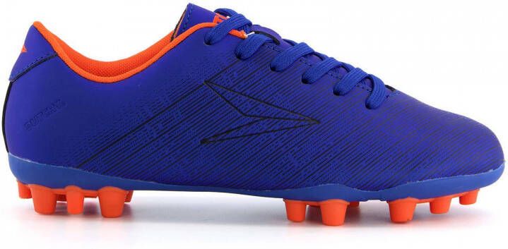 Scapino Dutchy Stripe Jr. voetbalschoenen blauw oranje - Schoenen.nl