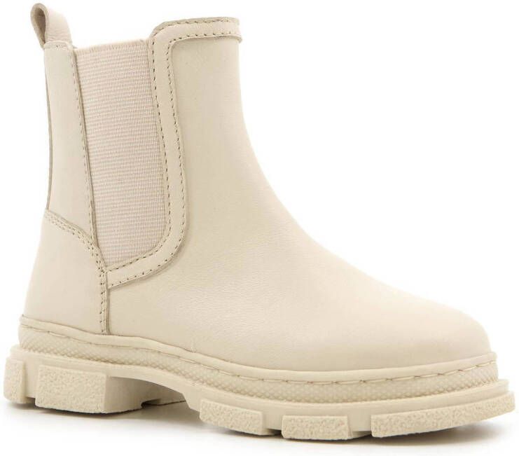 Groot leren meisjes chelsea boots Beige Echt leer Uitneembare zool