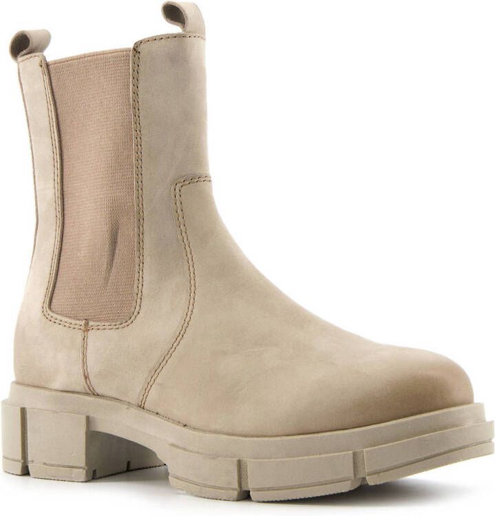 Scapino Groot leren chelsea boots beige