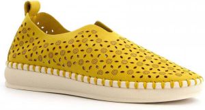 Hush Puppies dames instappers Geel Uitneembare zool