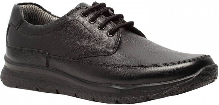 Scapino Hush Puppies leren veterschoenen zwart