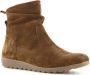 Hush Puppies gevoerde suede dames enkellaarsjes Bruin Echt leer - Thumbnail 1