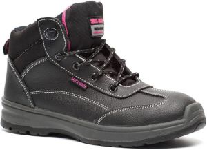 Scapino Safety Jogger Best Lady leren werkschoenen zwart