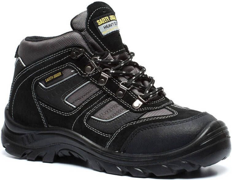 Safety jogger climber leren werkschoenen S3 Zwart Maat Uitneembare zool43